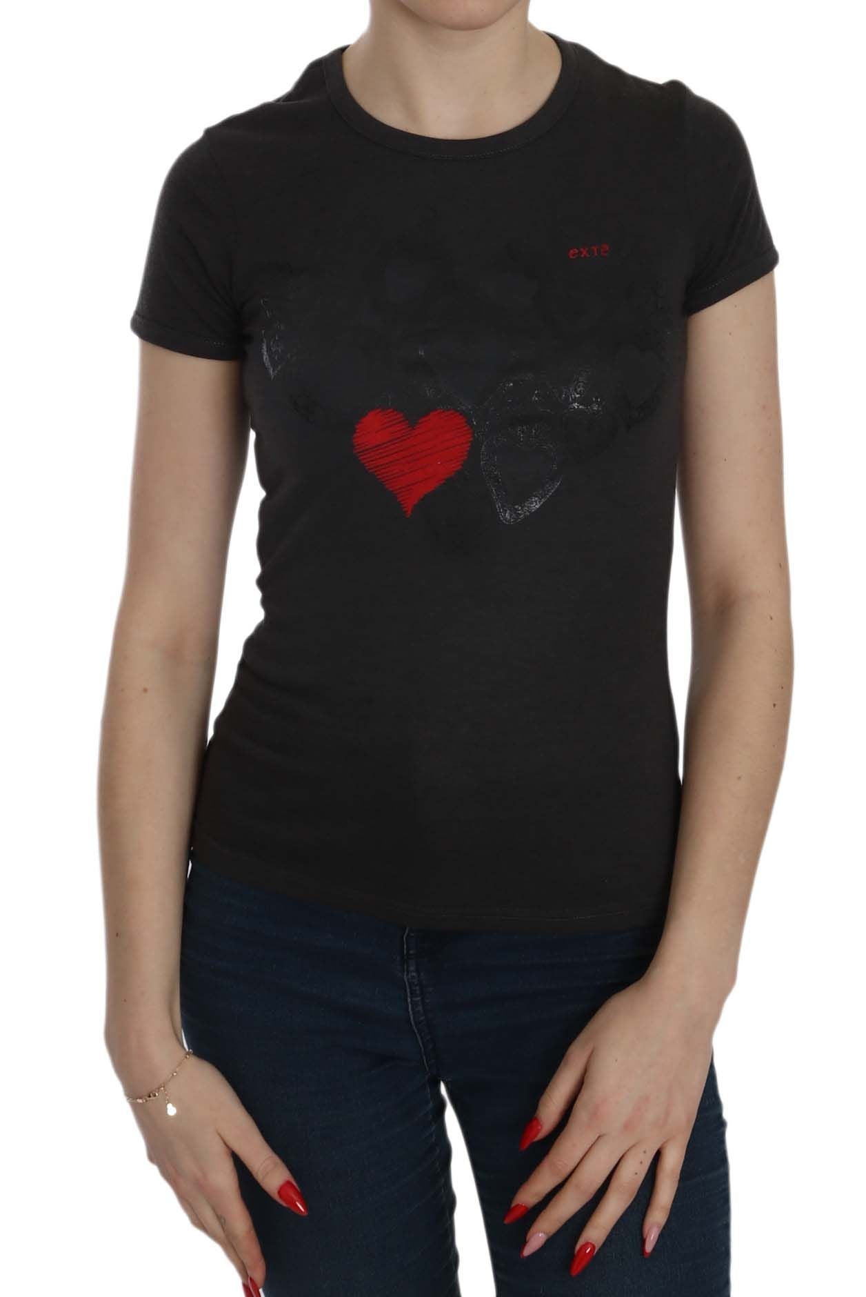 Блуза з круглим вирізом Exte Black Hearts