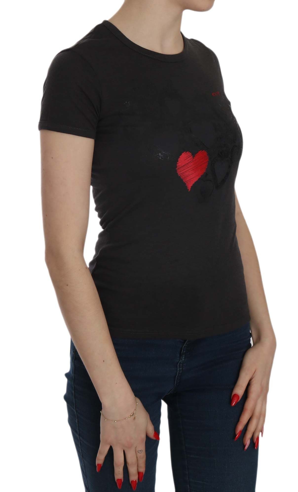 Блуза з круглим вирізом Exte Black Hearts