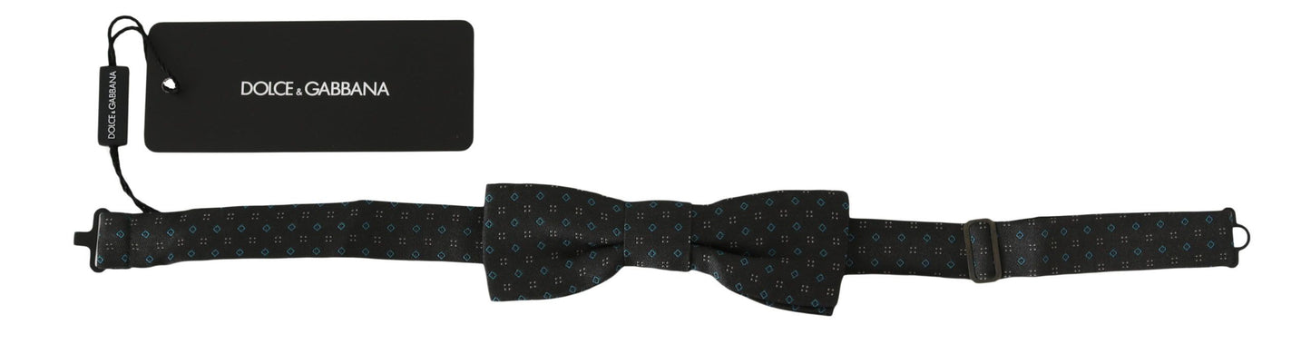 Елегантний сірий шовковий метелик Dolce &amp; Gabbana з малюнком