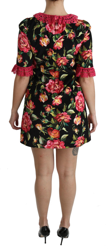 Елегантна міні-сукня А-силуету з квітковим мереживом Dolce &amp; Gabbana