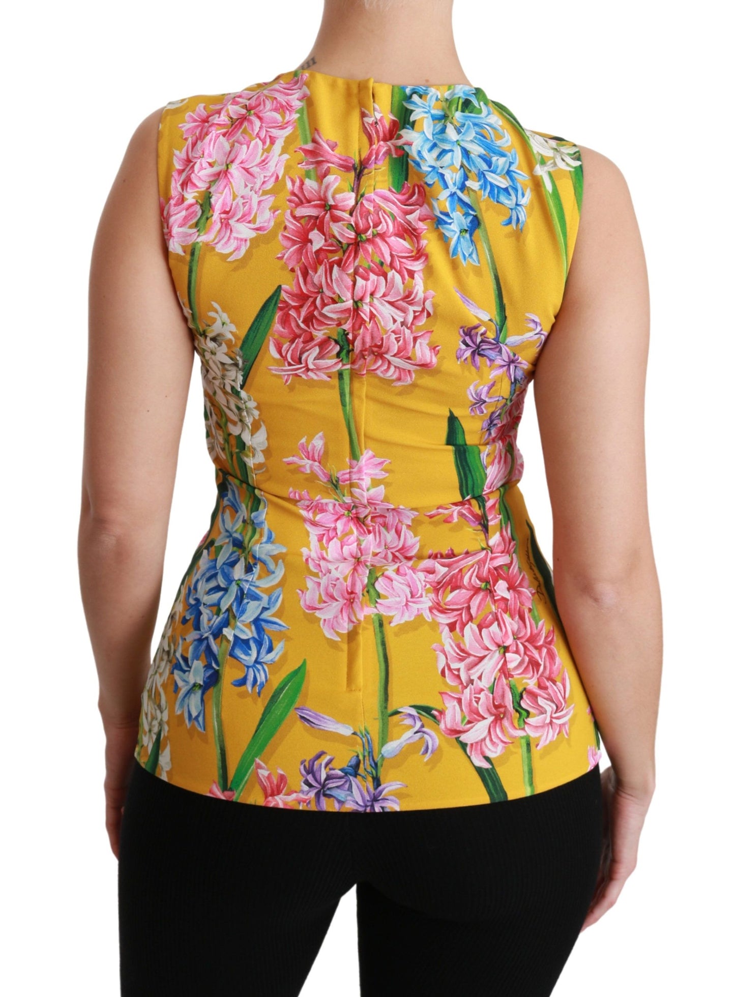 Блуза без рукавів Dolce &amp; Gabbana Sunshine з квітковим вирізом