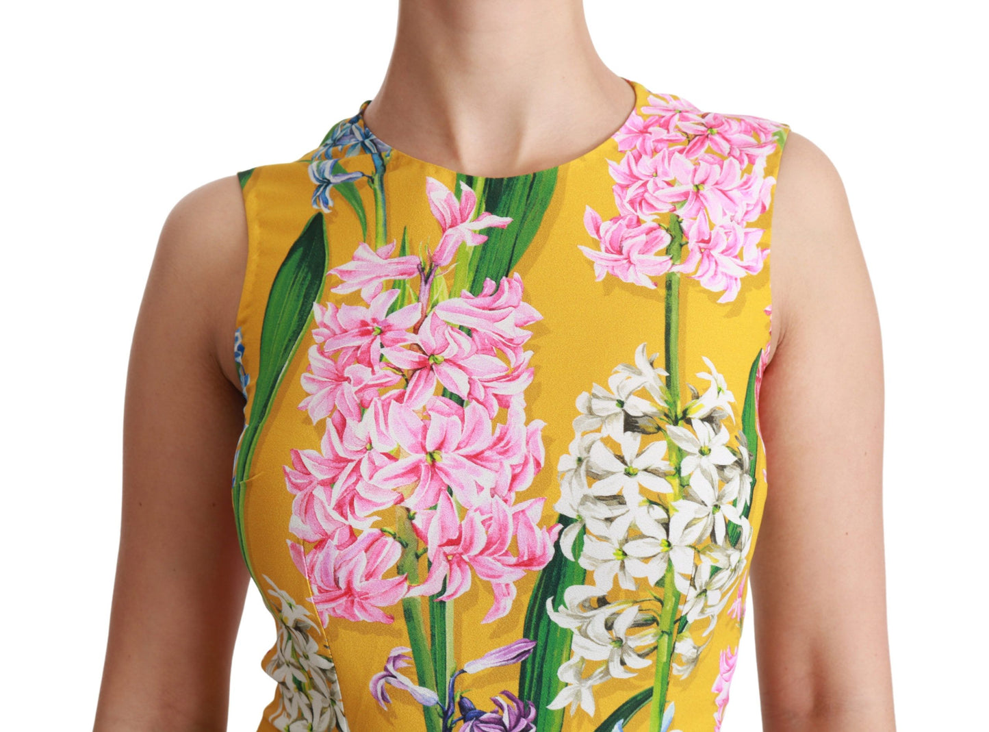 Блуза без рукавів Dolce &amp; Gabbana Sunshine з квітковим вирізом
