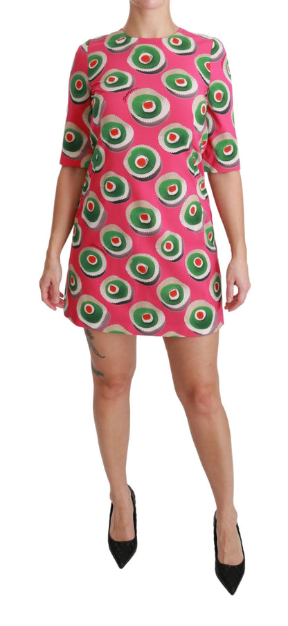 Міні-сукня Dolce &amp; Gabbana Pink Sicily Cupcake