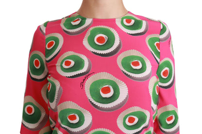 Міні-сукня Dolce &amp; Gabbana Pink Sicily Cupcake