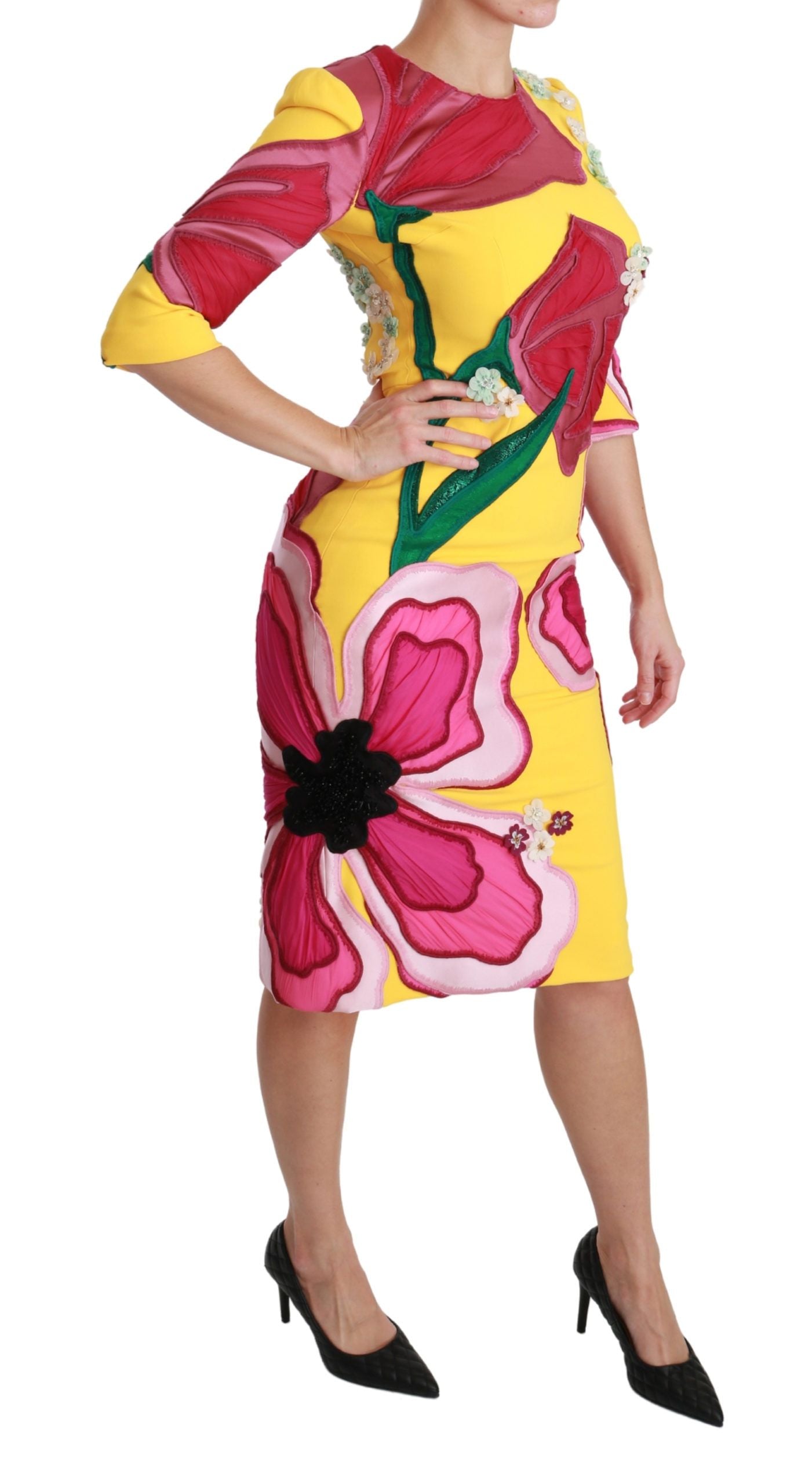 Сукня-футляр Dolce &amp; Gabbana Sunshine Bloom до коліна