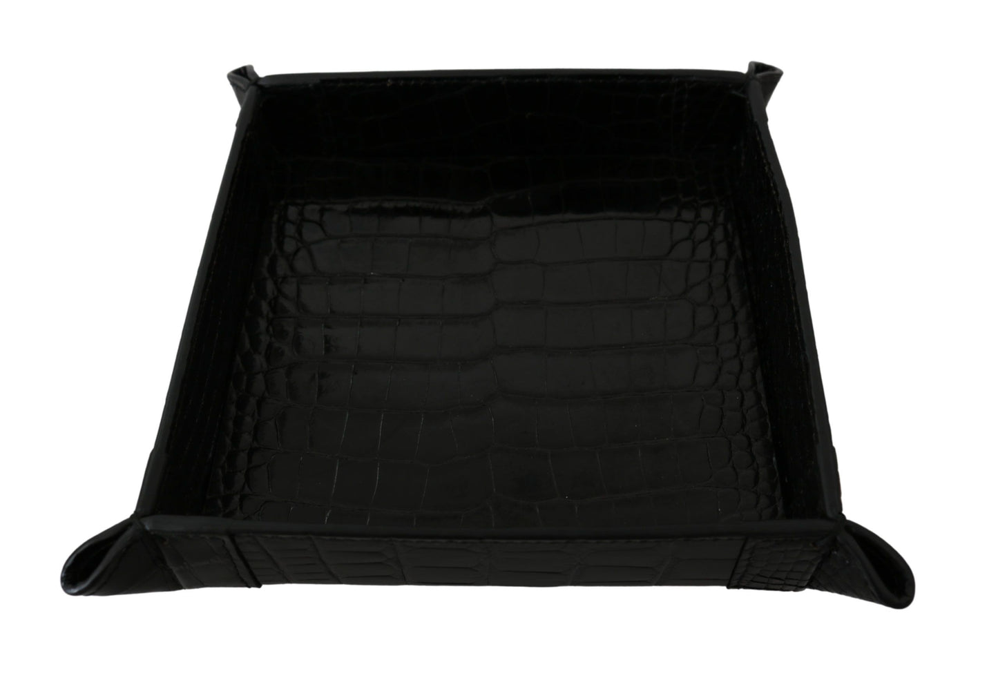 Dolce &amp; Gabbana Elegant Black Exotic Skin
