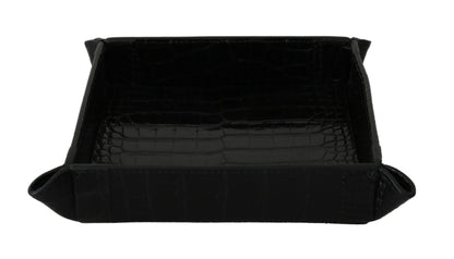 Dolce &amp; Gabbana Elegant Black Exotic Skin