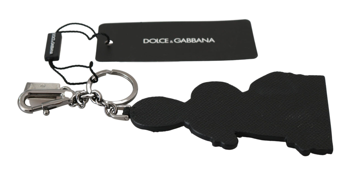 Елегантний триколірний шкіряний брелок Dolce &amp; Gabbana