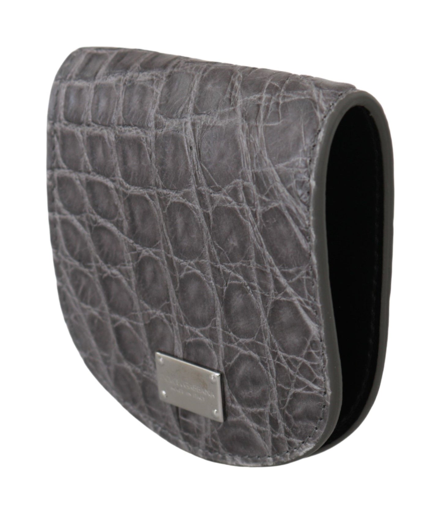 Гаманець Dolce &amp; Gabbana Exotic Grey Leather Condom Case