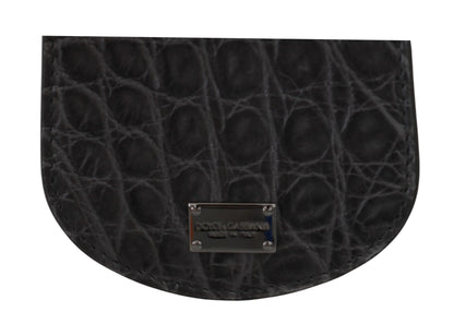 Гаманець Dolce &amp; Gabbana Exotic Grey Leather Condom Case
