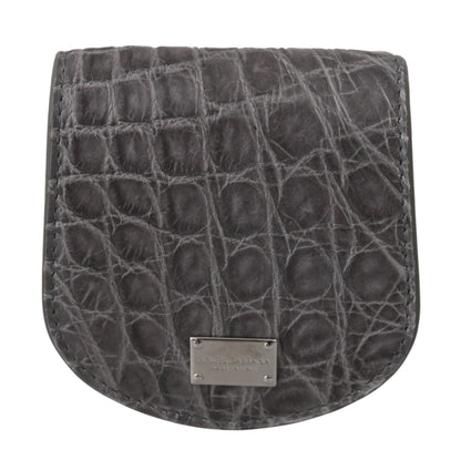 Гаманець Dolce &amp; Gabbana Exotic Grey Leather Condom Case