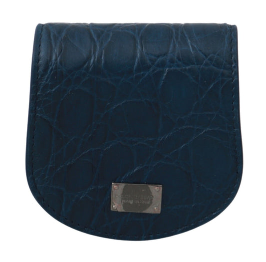 Гаманець Dolce &amp; Gabbana Sleek Blue Caimano Condom Case
