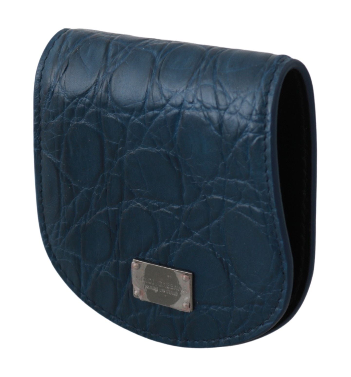 Гаманець Dolce &amp; Gabbana Sleek Blue Caimano Condom Case