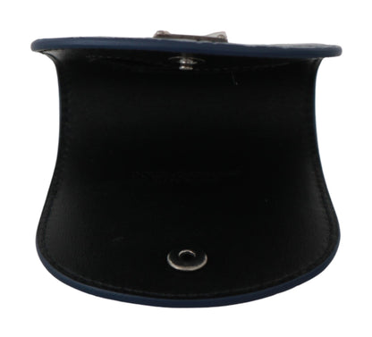 Гаманець Dolce &amp; Gabbana Sleek Blue Caimano Condom Case