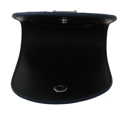 Шкіряний чохол для презервативів Dolce &amp; Gabbana Elegant Blue Caimano