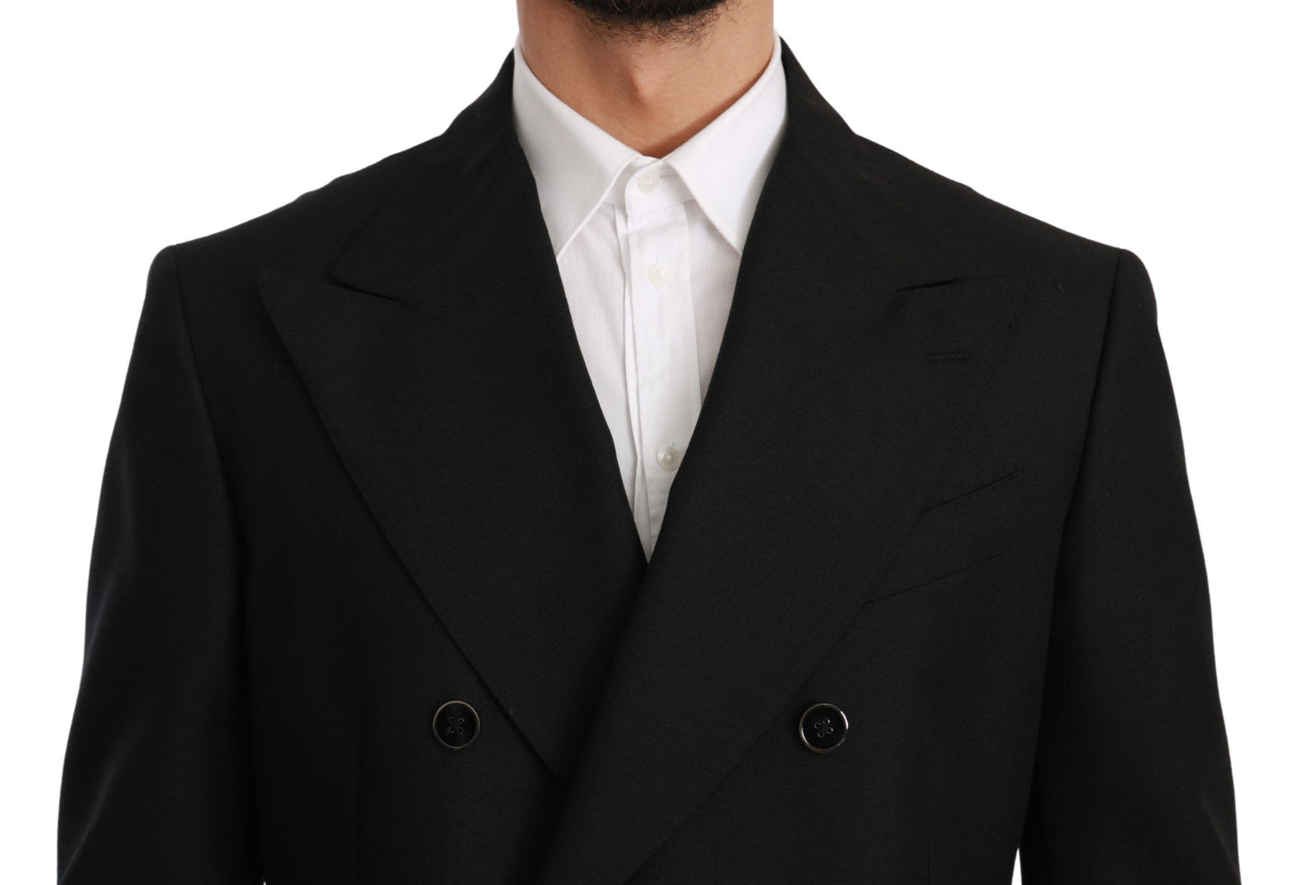 Елегантний чорний формальний піджак Dolce &amp; Gabbana Slim Fit