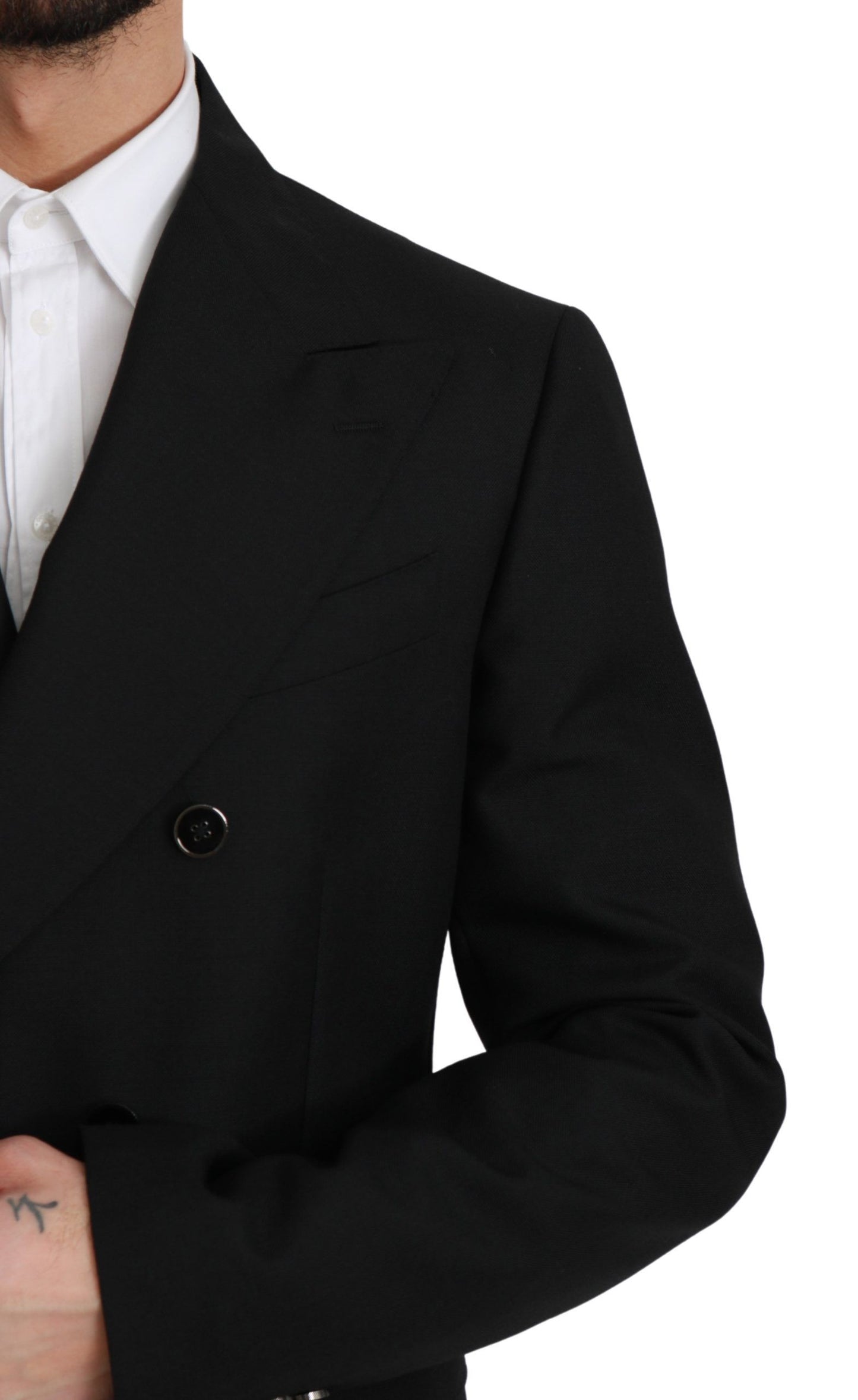 Елегантний чорний формальний піджак Dolce &amp; Gabbana Slim Fit