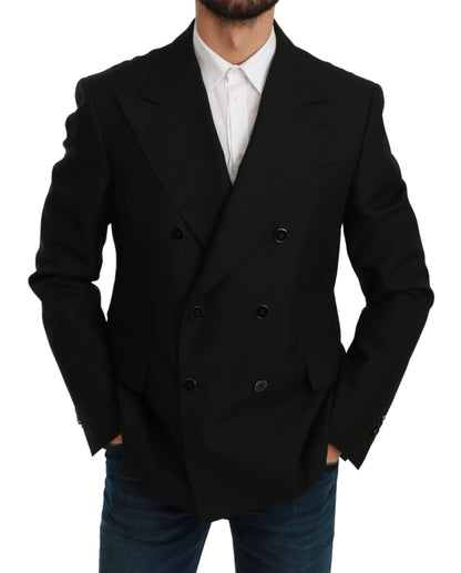 Елегантний чорний формальний піджак Dolce &amp; Gabbana Slim Fit