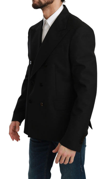 Елегантний чорний формальний піджак Dolce &amp; Gabbana Slim Fit