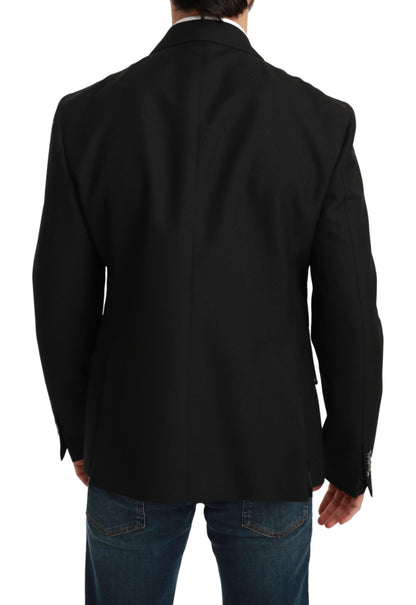 Елегантний чорний формальний піджак Dolce &amp; Gabbana Slim Fit