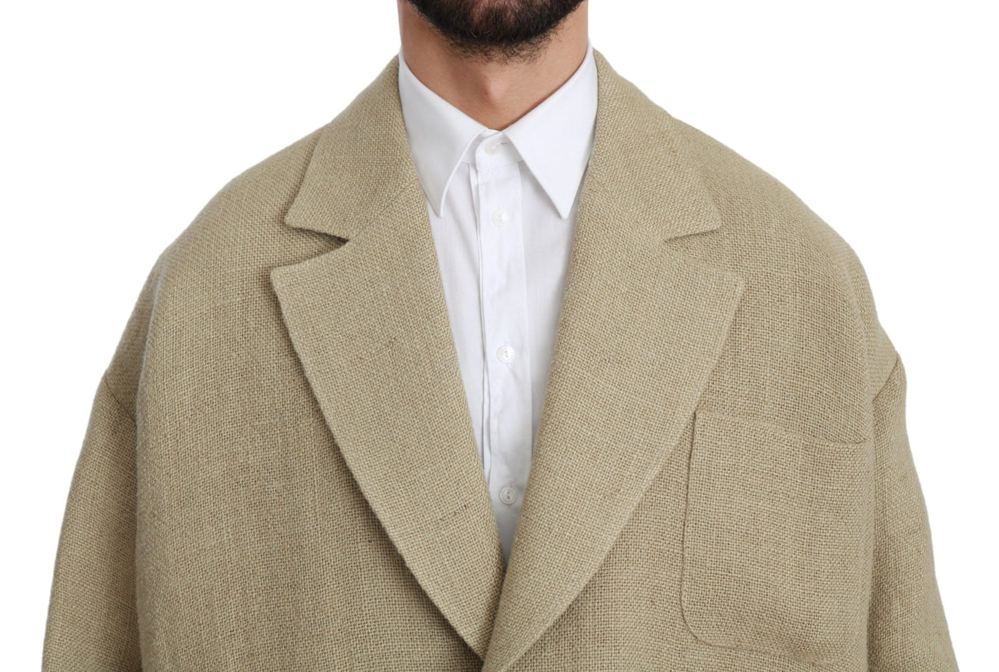 Однобортний піджак Dolce &amp; Gabbana Chic Beige Jute