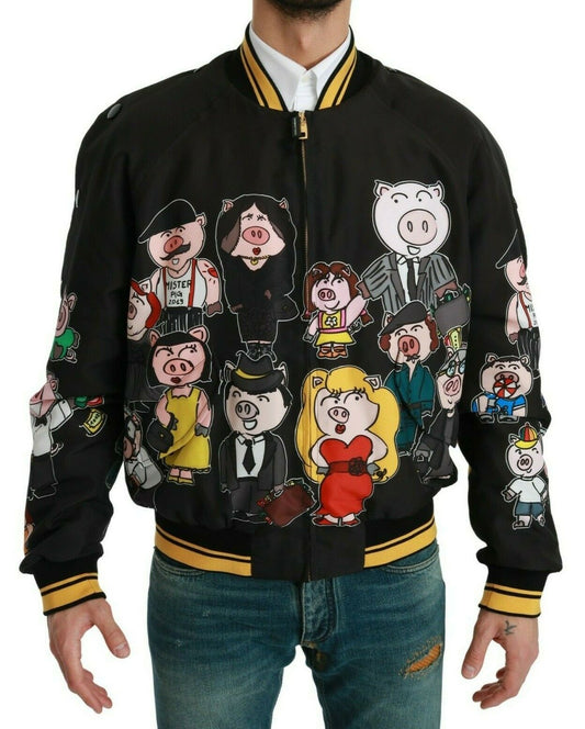 Куртка Dolce &amp; Gabbana Multicolor Motive Style Bomber