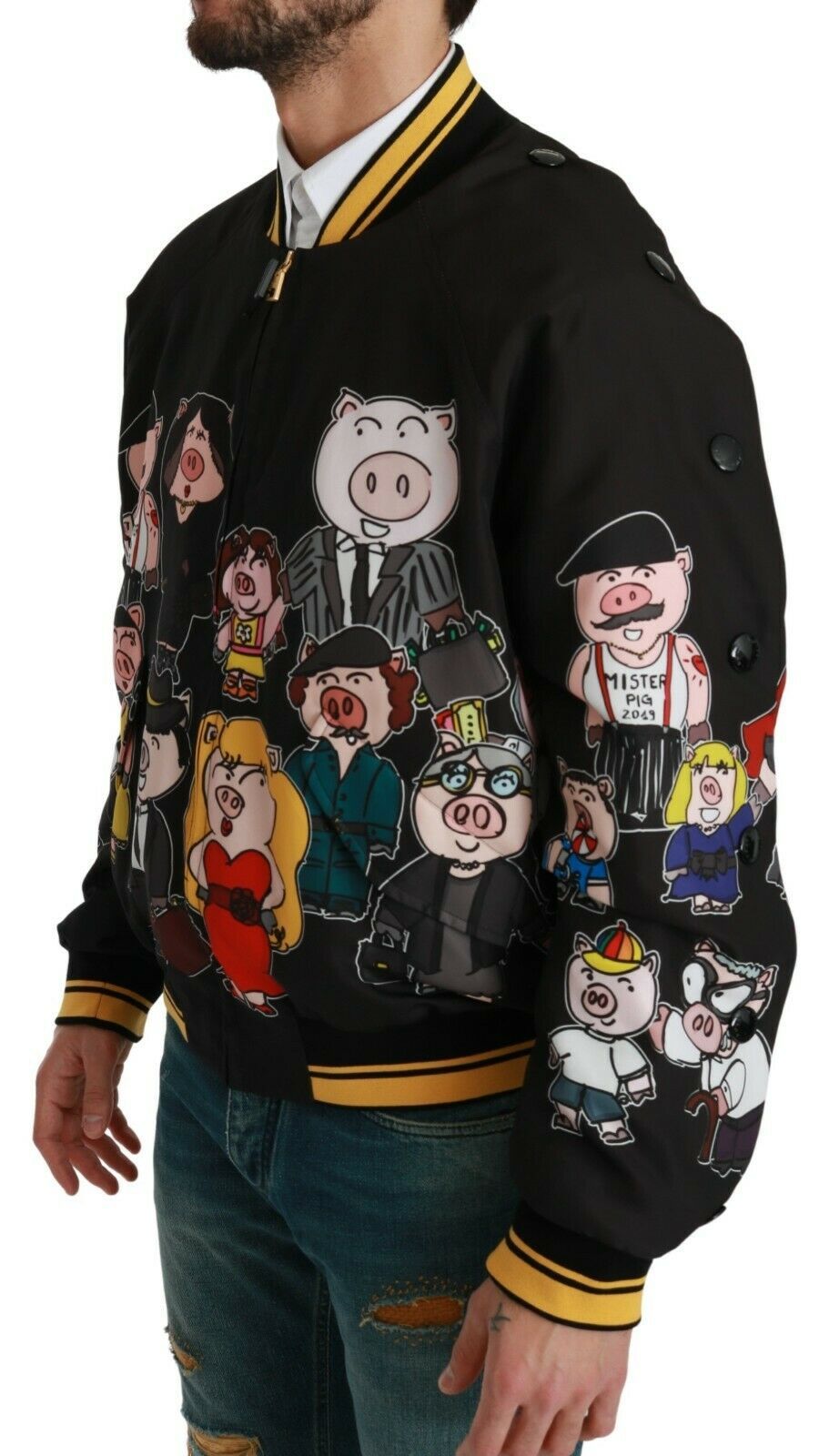 Куртка Dolce &amp; Gabbana Multicolor Motive Style Bomber
