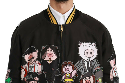 Куртка Dolce &amp; Gabbana Multicolor Motive Style Bomber
