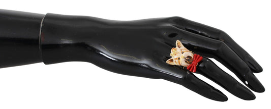 Вишукана каблучка Dolce &amp; Gabbana Chic Canine із золотим відтінком