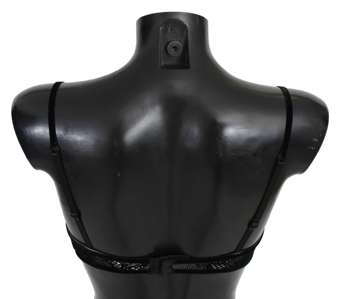 Бюстгальтер Ermanno Scervino Sleek Black Mesh Balconcino