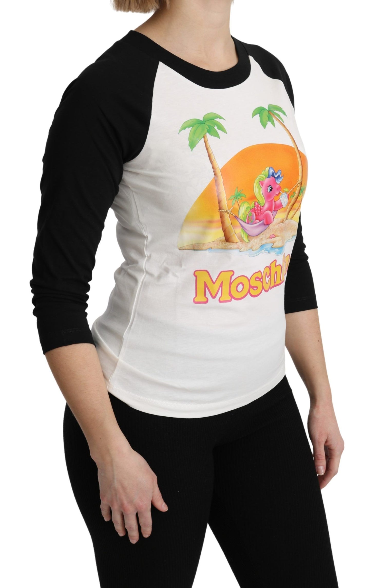 Бавовняний топ Moschino Chic My Little Pony з круглим вирізом