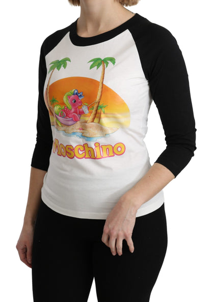 Бавовняний топ Moschino Chic My Little Pony з круглим вирізом
