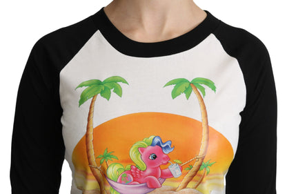 Бавовняний топ Moschino Chic My Little Pony з круглим вирізом