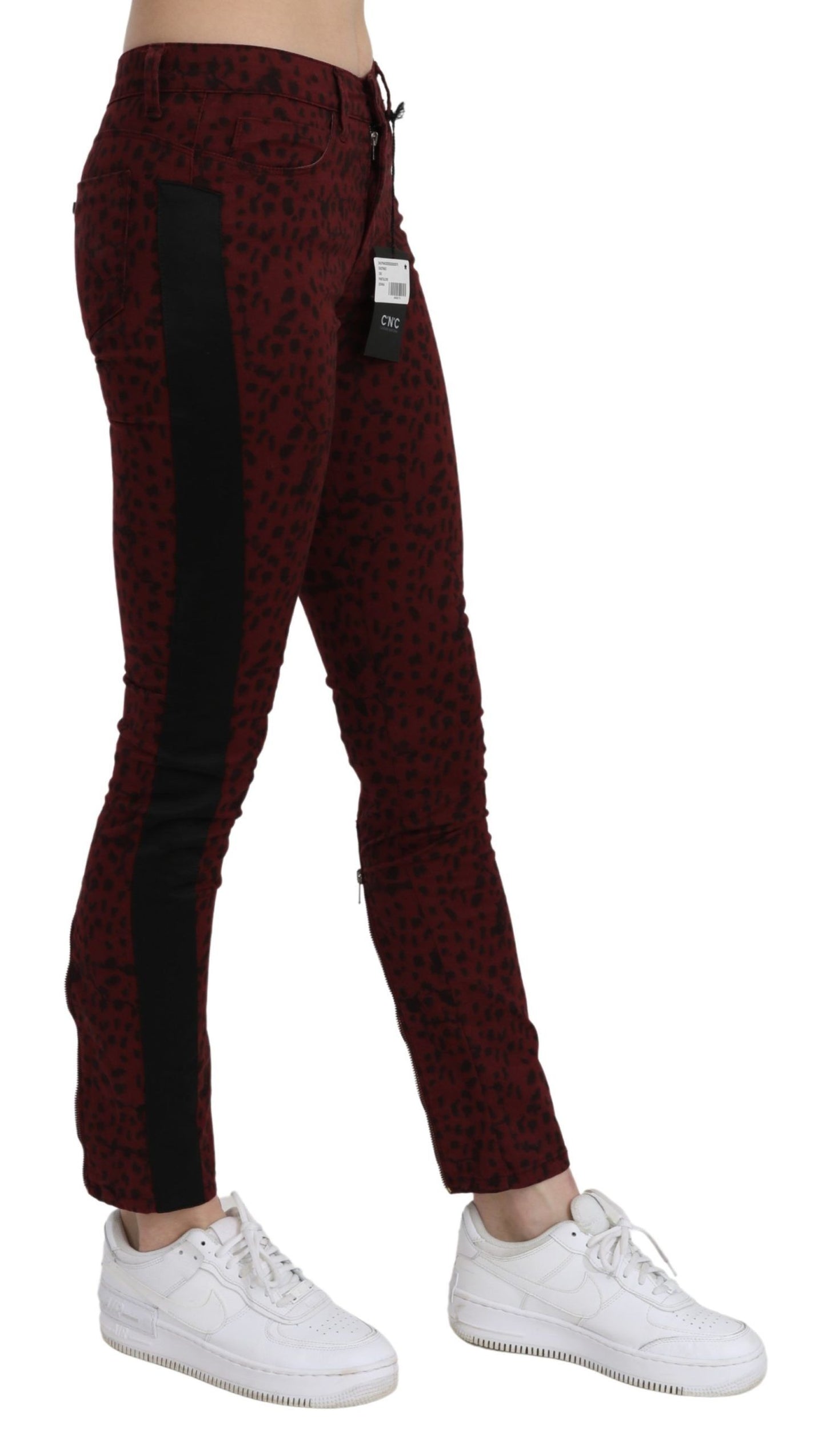 Костюм National Bordeaux Дизайнерські джинси Slim Fit