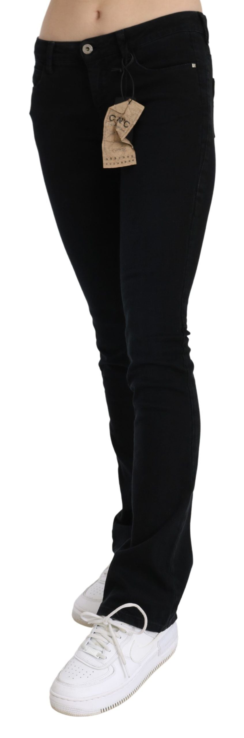 Костюм National Chic Black Slim Fit з низькою талією