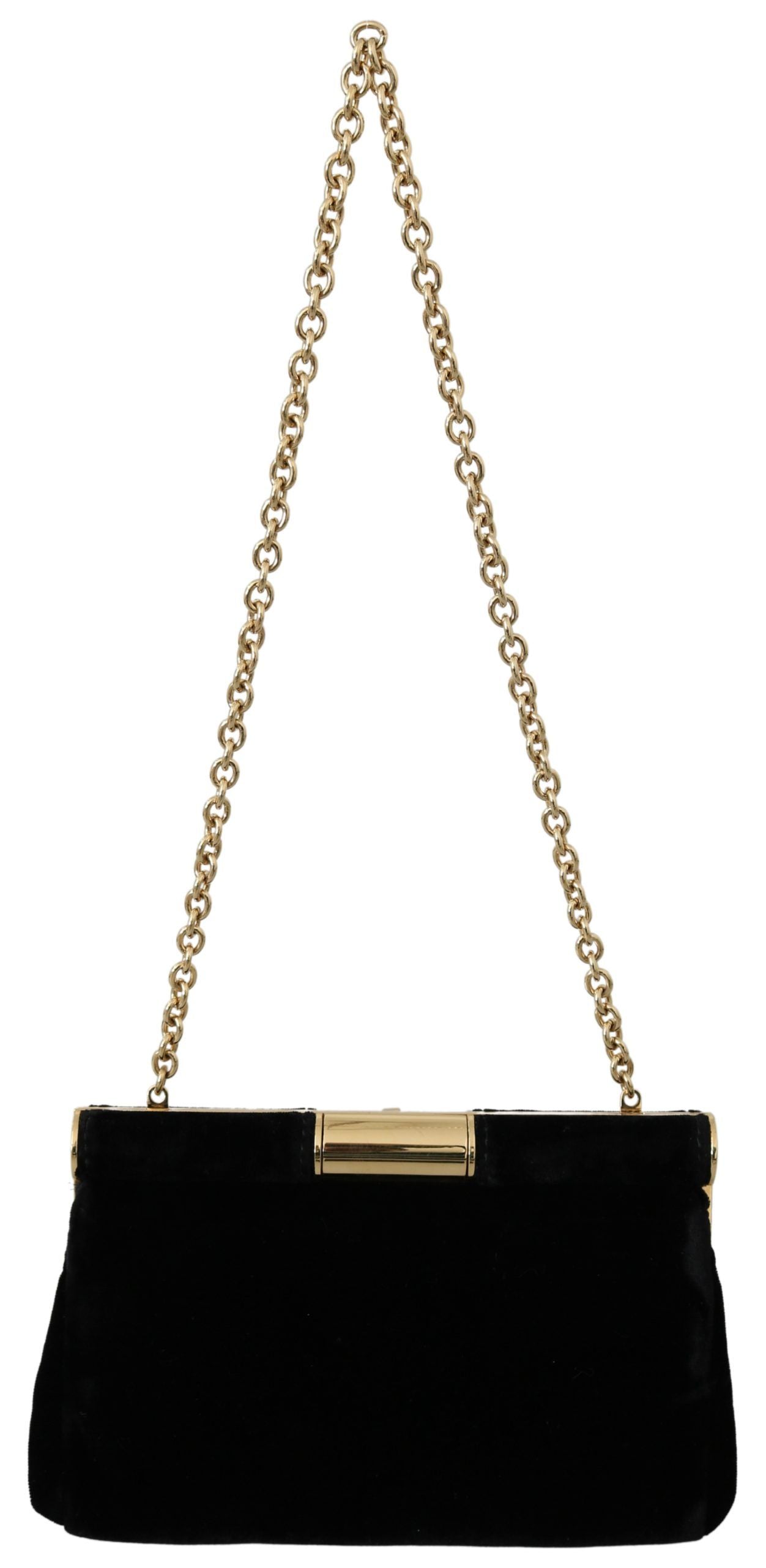 Dolce &amp; Gabbana Velvet Evening Party Crossbody з кришталевими шпильками