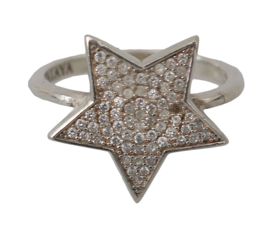 Вишукана жіноча каблучка Nialaya Chic зі срібла CZ Crystal