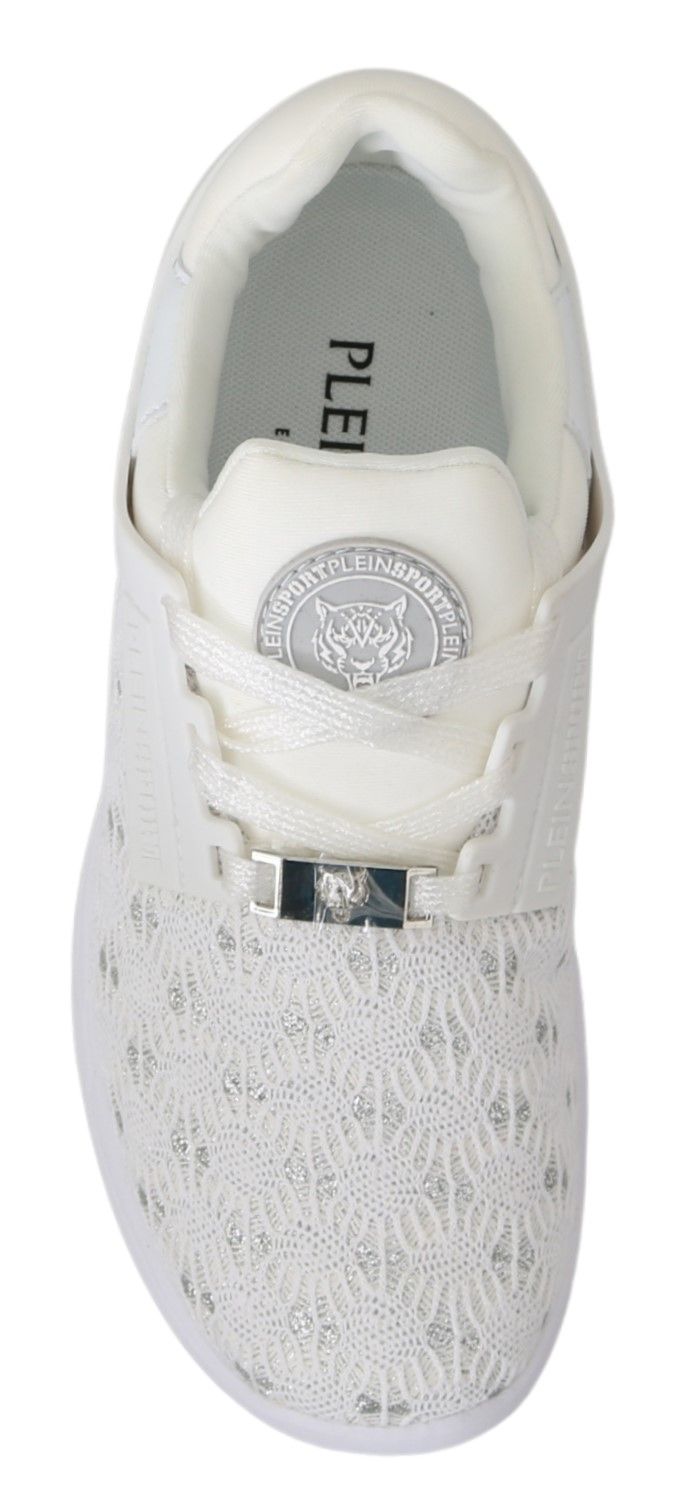 Модні жіночі білі кеди Philipp Plein