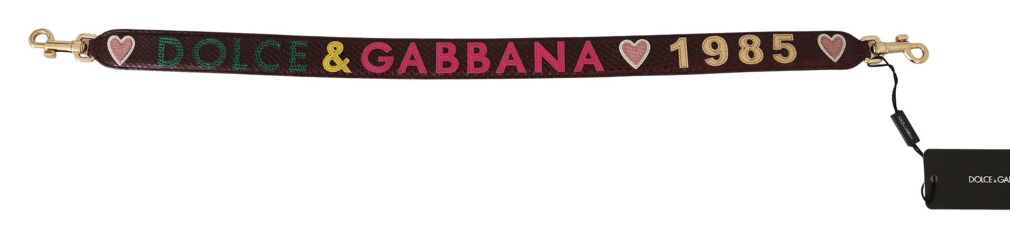 Вишуканий бордоський аксесуар через плече Dolce &amp; Gabbana