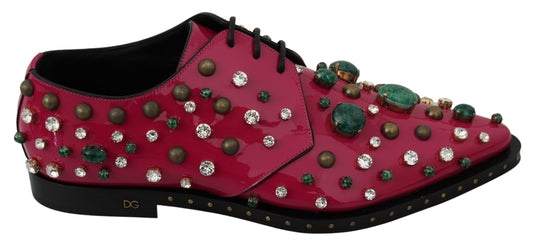 Рожеві кристалічні балетки Dolce &amp; Gabbana кольору фуксії