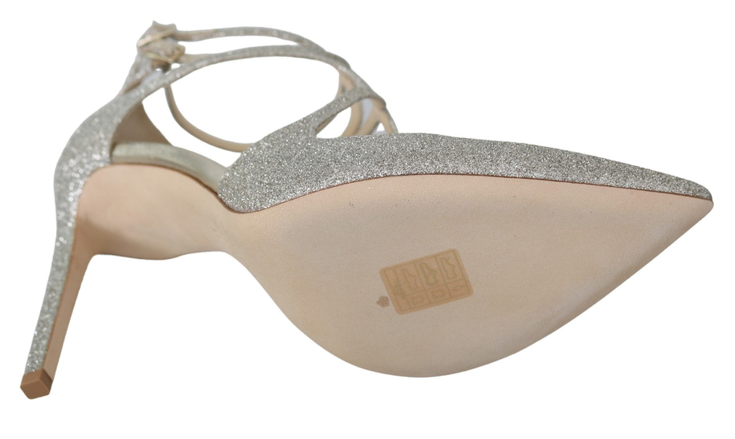 Шкіряні туфлі Jimmy Choo Platinum Ice Lancer - вишукана елегантність