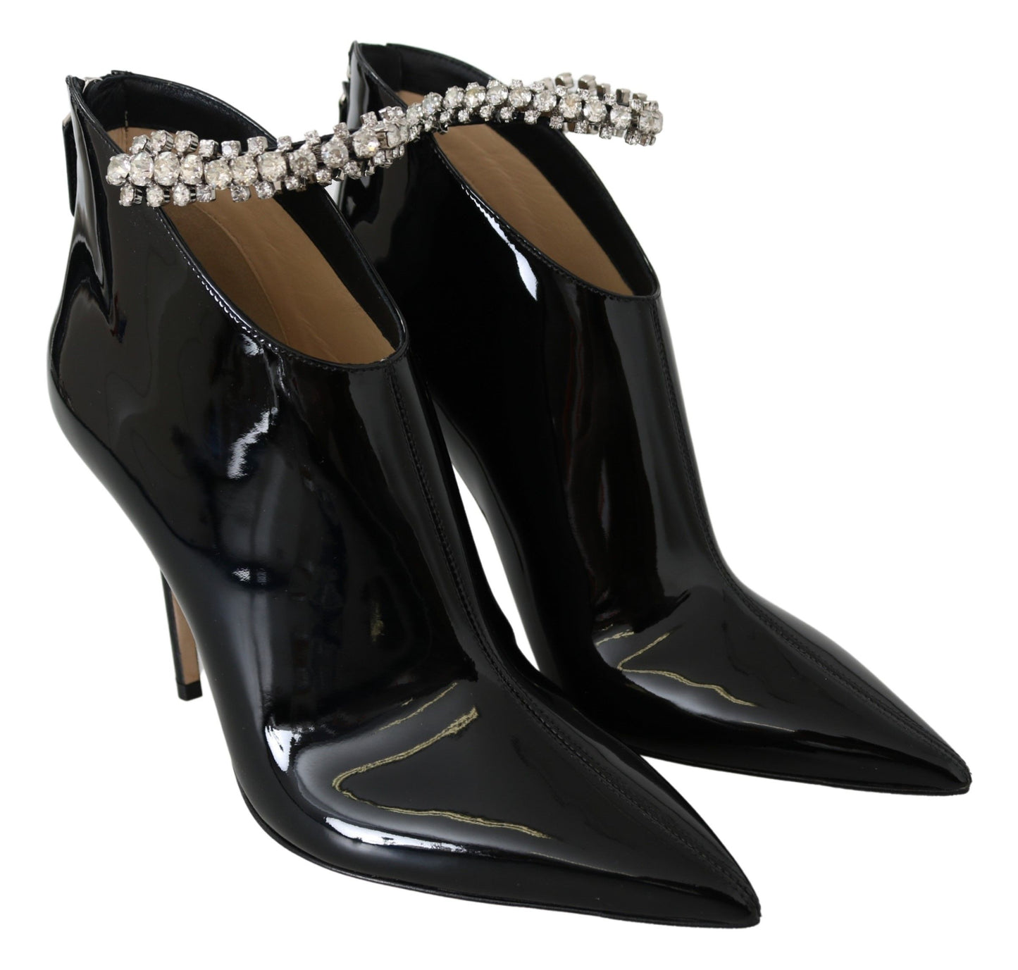 Елегантні чорні лаковані чоботи Jimmy Choo на підборах