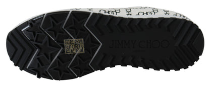 Елегантні монохромні шкіряні кросівки Jimmy Choo