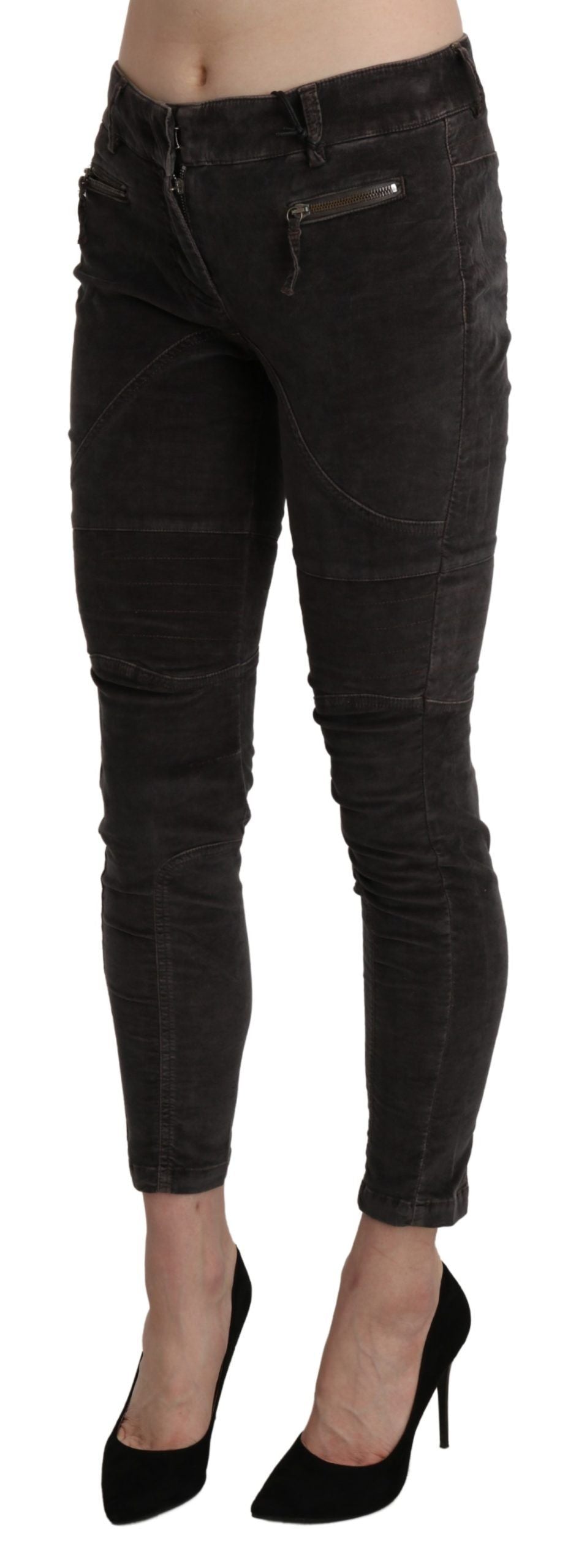 Коричневі укорочені капрі Ermanno Scervino Chic