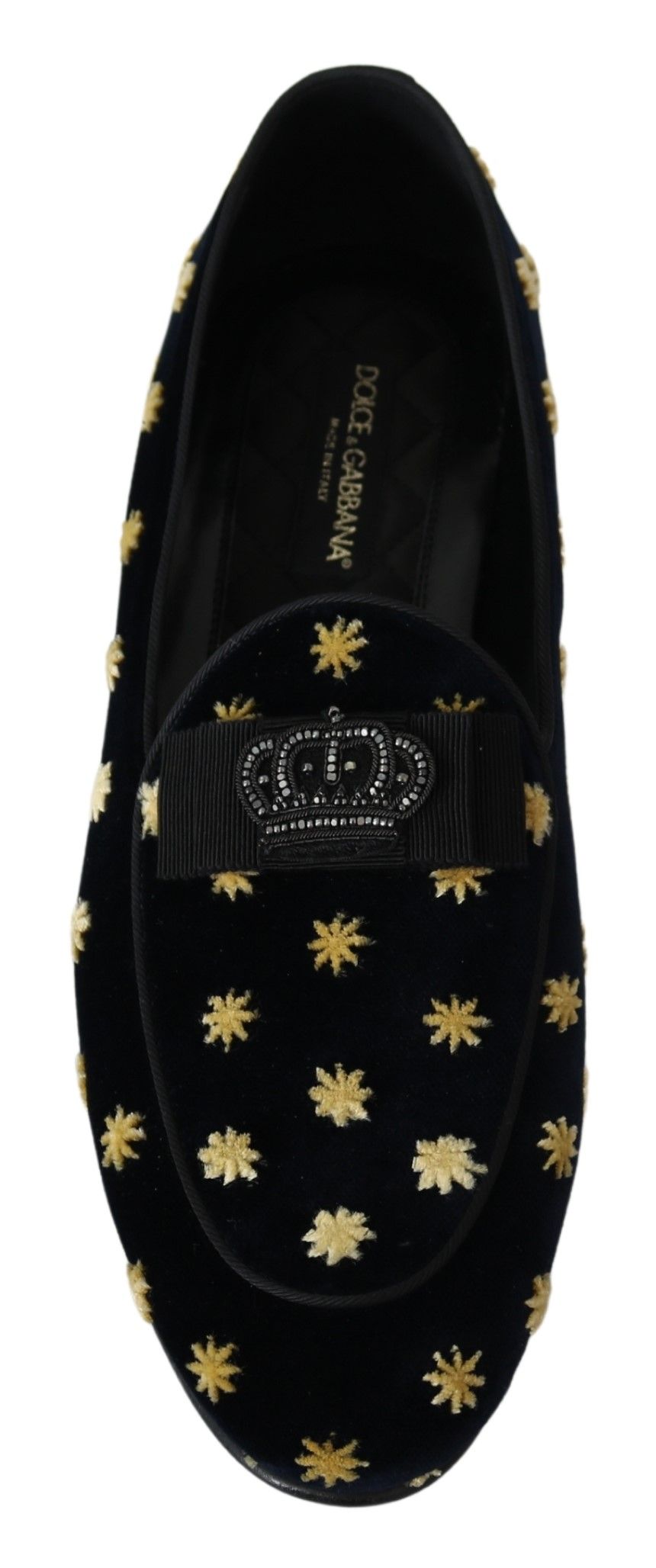 Елегантні лофери Dolce &amp; Gabbana з оксамитовою короною і вишивкою