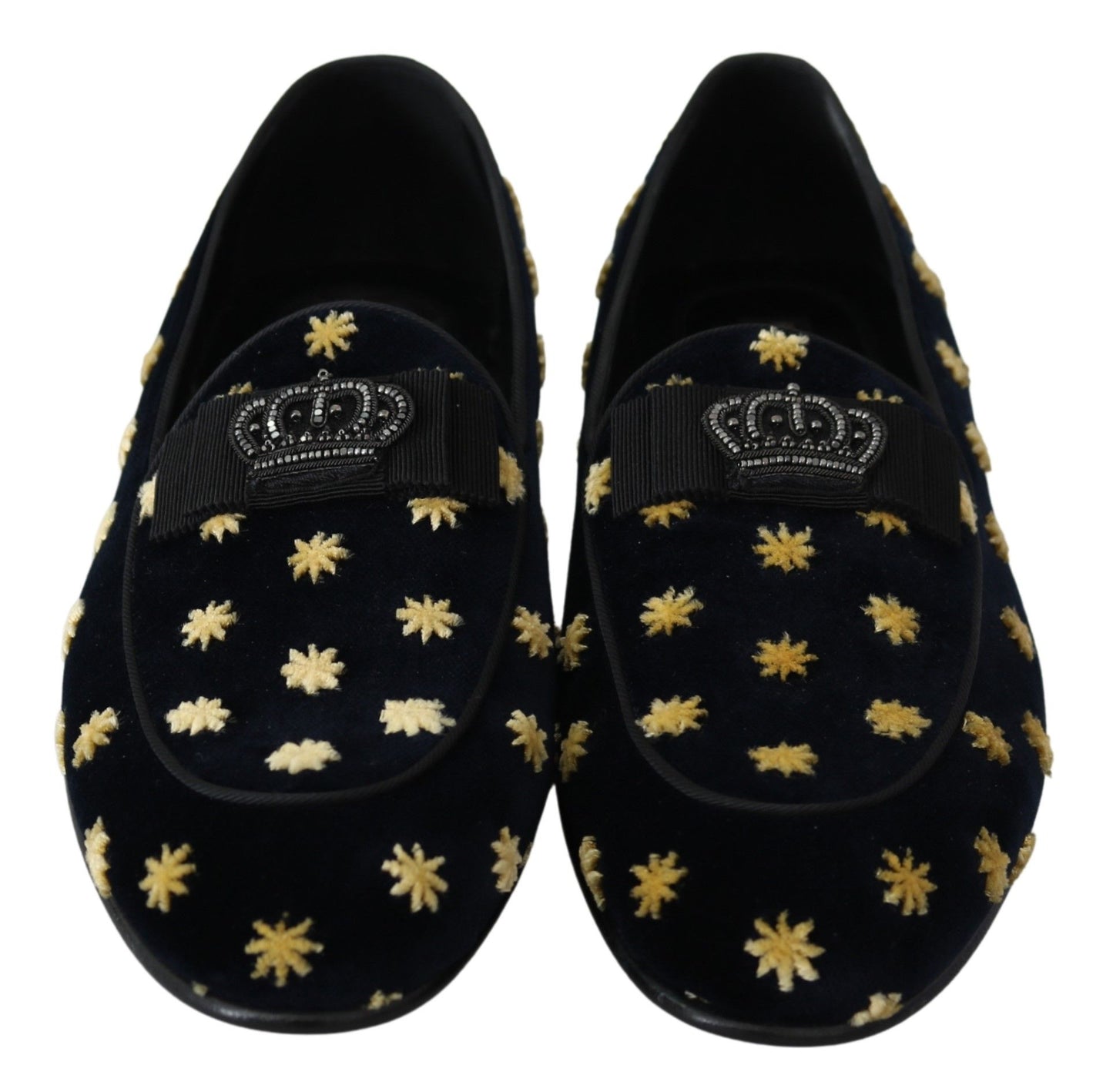 Елегантні лофери Dolce &amp; Gabbana з оксамитовою короною і вишивкою