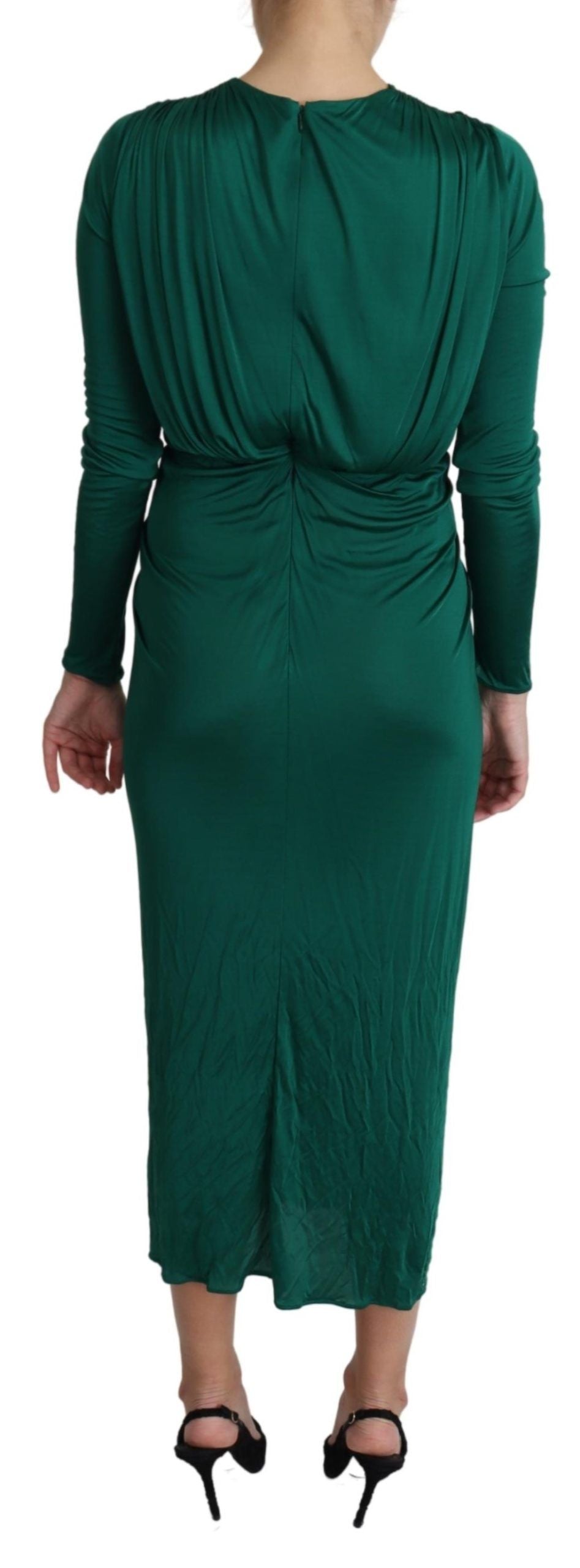 Облягаюча міді-сукня Dolce &amp; Gabbana Emerald Elegance