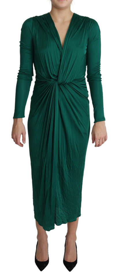 Облягаюча міді-сукня Dolce &amp; Gabbana Emerald Elegance