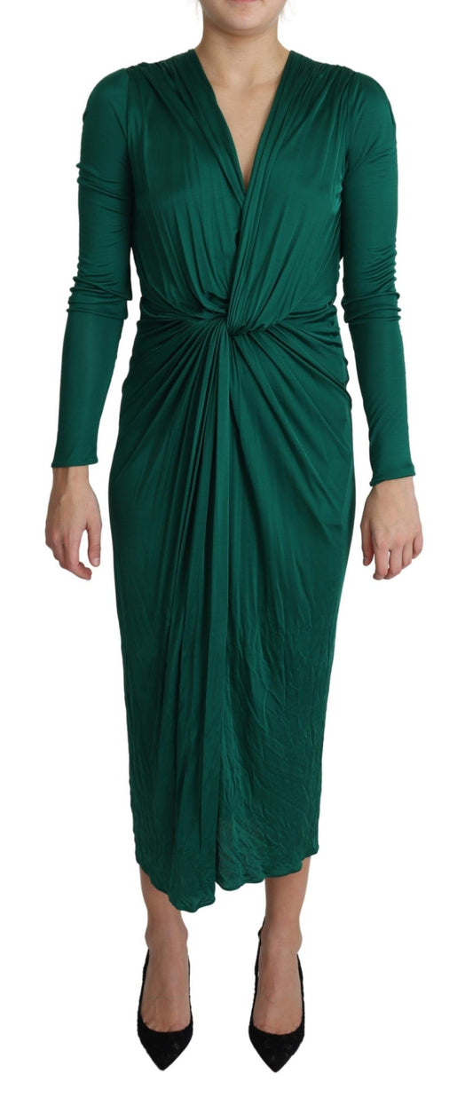 Облягаюча міді-сукня Dolce &amp; Gabbana Emerald Elegance