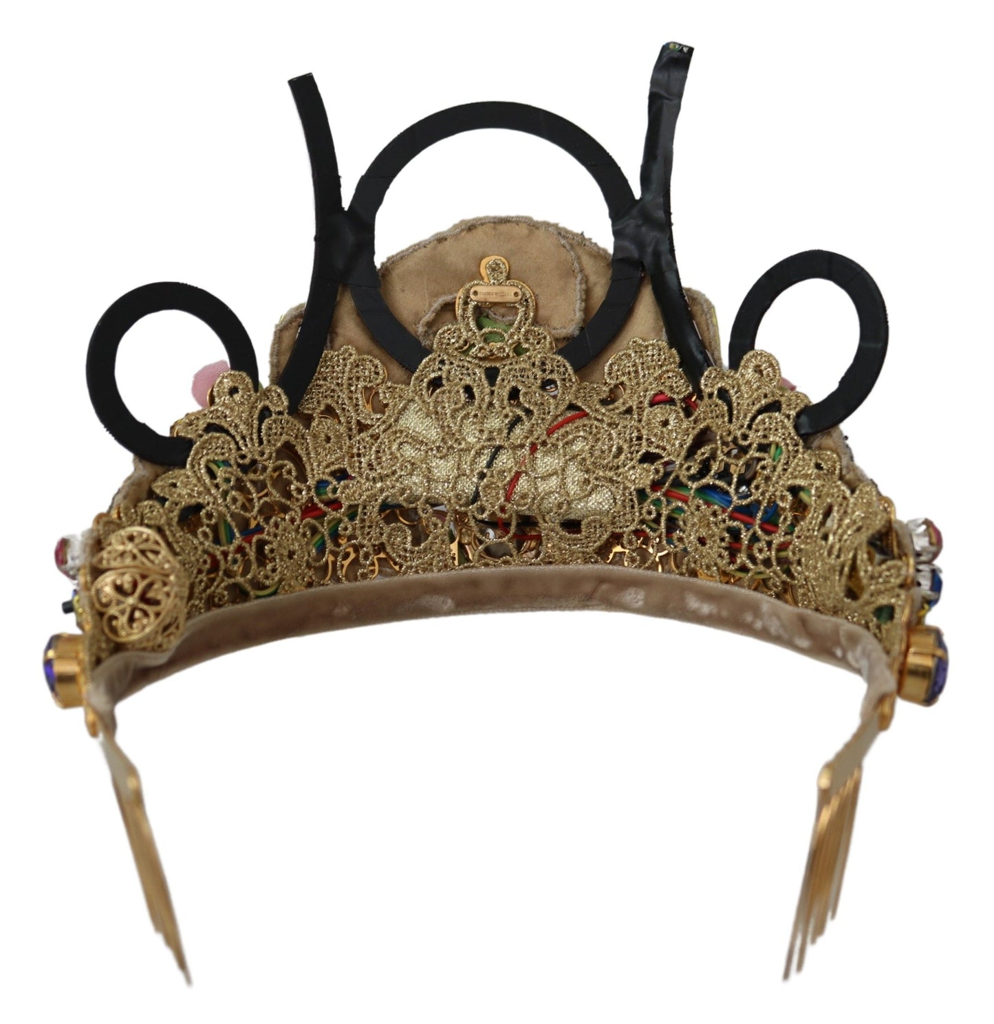 Приголомшлива тіара з кришталевою діадемою Dolce &amp; Gabbana - різнокольорове золото
